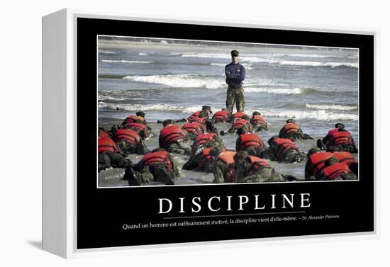 Discipline: Citation Et Affiche D'Inspiration Et Motivation-null-Framed Premier Image Canvas