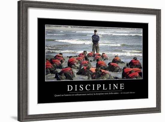 Discipline: Citation Et Affiche D'Inspiration Et Motivation-null-Framed Photographic Print