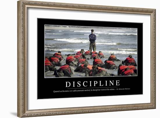 Discipline: Citation Et Affiche D'Inspiration Et Motivation-null-Framed Photographic Print