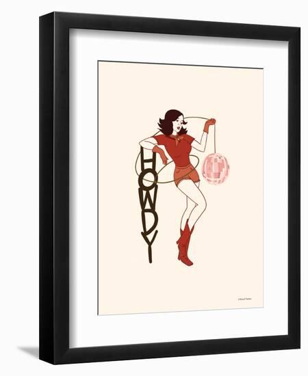 Disco Cowgirl-Rachel Nieman-Framed Art Print