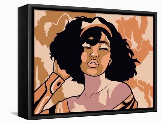 Disco Party Girl-Marcus Prime-Framed Stretched Canvas