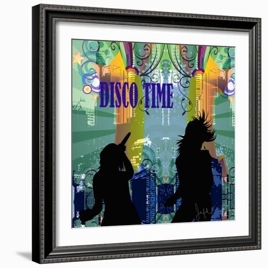 Disco Time-Jean-François Dupuis-Framed Art Print