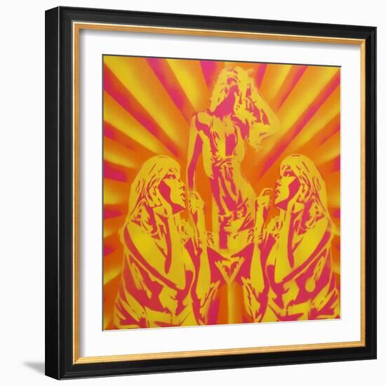 Disco-Abstract Graffiti-Framed Giclee Print