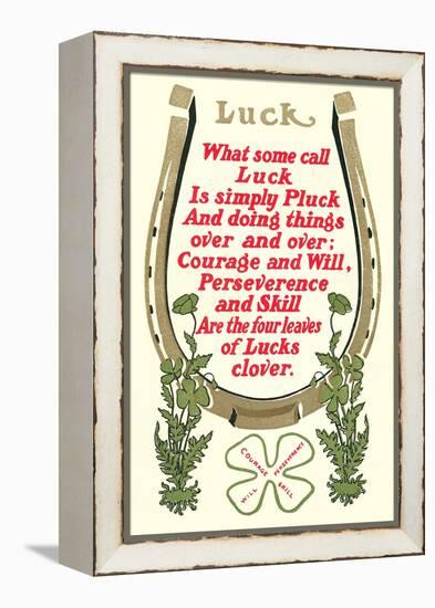 Discourse on Luck-null-Framed Stretched Canvas