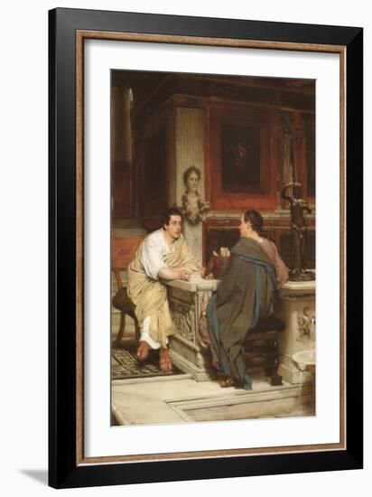 Discourse-Sir Lawrence Alma-Tadema-Framed Art Print