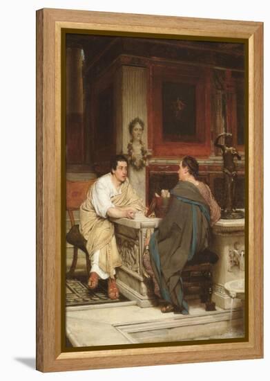 Discourse-Sir Lawrence Alma-Tadema-Framed Stretched Canvas