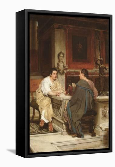 Discourse-Sir Lawrence Alma-Tadema-Framed Stretched Canvas