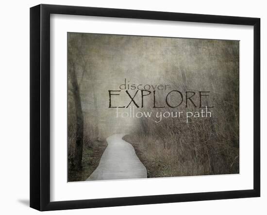 Discover-Explore-Follow Your Path-Jai Johnson-Framed Giclee Print