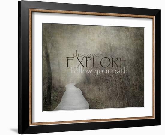 Discover-Explore-Follow Your Path-Jai Johnson-Framed Giclee Print