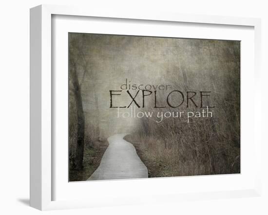 Discover-Explore-Follow Your Path-Jai Johnson-Framed Giclee Print