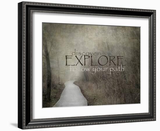 Discover-Explore-Follow Your Path-Jai Johnson-Framed Giclee Print