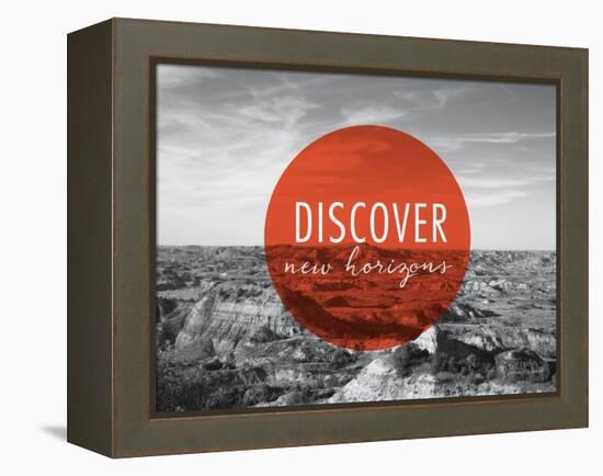 Discover New Horizons v2-Laura Marshall-Framed Stretched Canvas