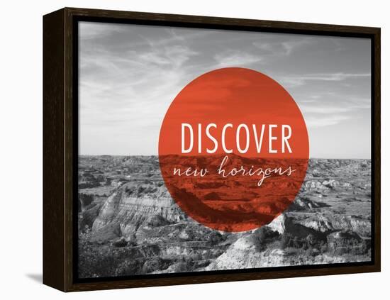 Discover New Horizons v2-Laura Marshall-Framed Stretched Canvas