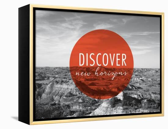 Discover New Horizons v2-Laura Marshall-Framed Stretched Canvas