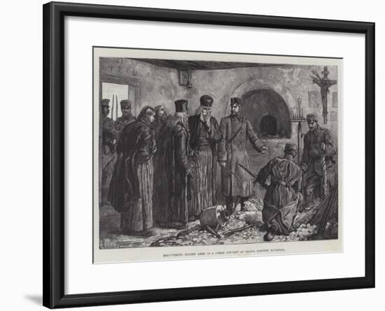 Discovering Hidden Arms in a Greek Convent at Bagna, Eastern Roumelia-Johann Nepomuk Schonberg-Framed Giclee Print