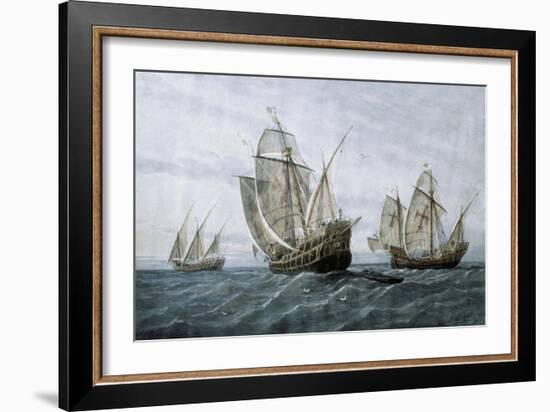 Discovery of America (1492)-null-Framed Art Print