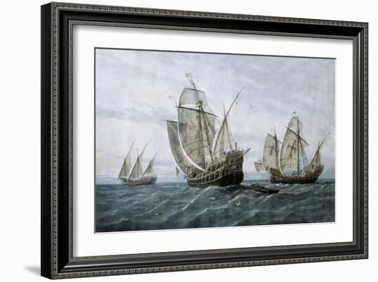 Discovery of America (1492)-null-Framed Art Print