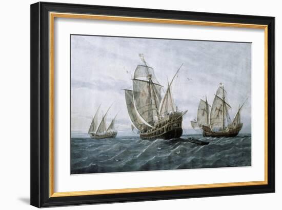 Discovery of America (1492)-null-Framed Art Print