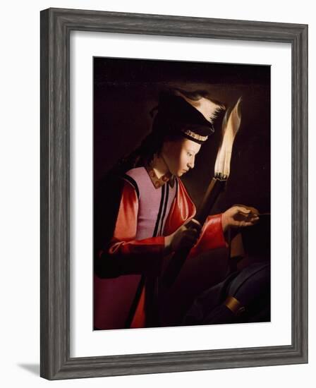 Discovery of Body of St Alexis-Georges de La Tour-Framed Giclee Print