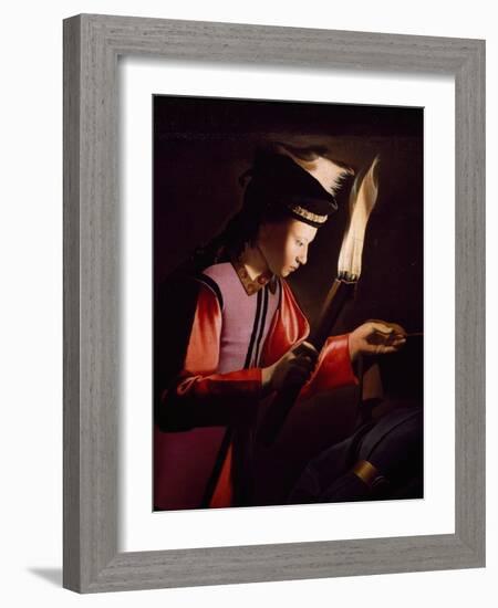 Discovery of Body of St Alexis-Georges de La Tour-Framed Giclee Print