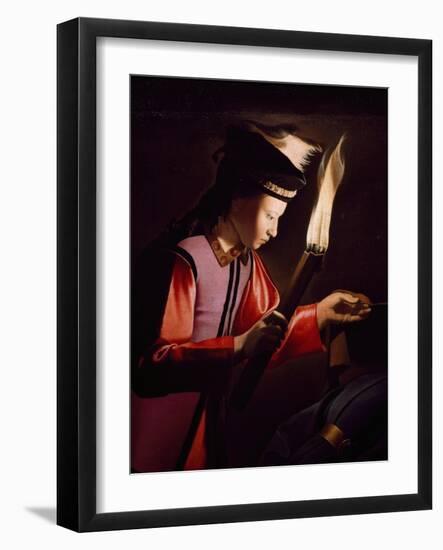 Discovery of Body of St Alexis-Georges de La Tour-Framed Giclee Print