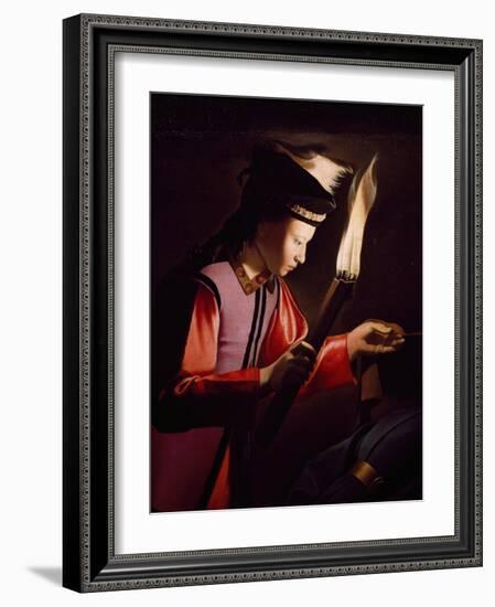 Discovery of Body of St Alexis-Georges de La Tour-Framed Giclee Print