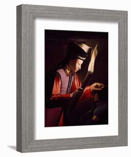 Discovery of Body of St Alexis-Georges de La Tour-Framed Giclee Print