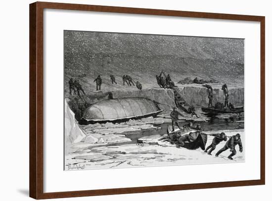 Discovery of Remains of Adolphus Greely'S-null-Framed Giclee Print