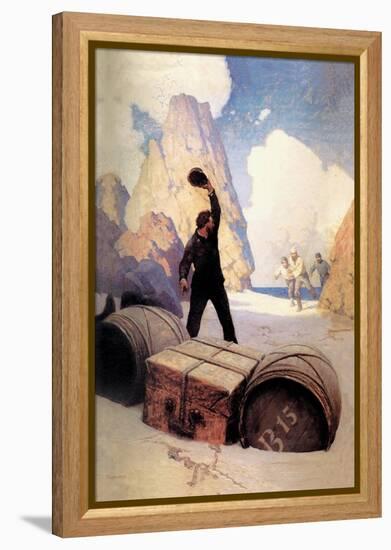 Discovery of the Chest-Newell Convers Wyeth-Framed Stretched Canvas