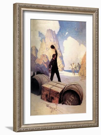 Discovery of the Chest-Newell Convers Wyeth-Framed Art Print