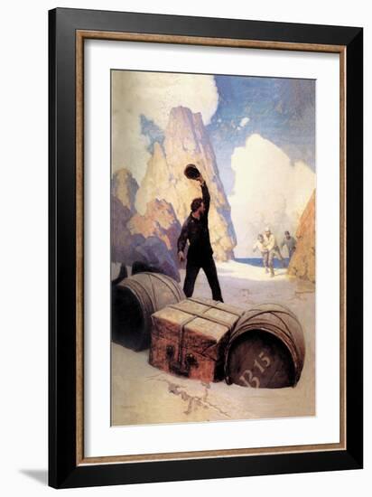 Discovery of the Chest-Newell Convers Wyeth-Framed Art Print