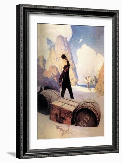 Discovery of the Chest-Newell Convers Wyeth-Framed Art Print