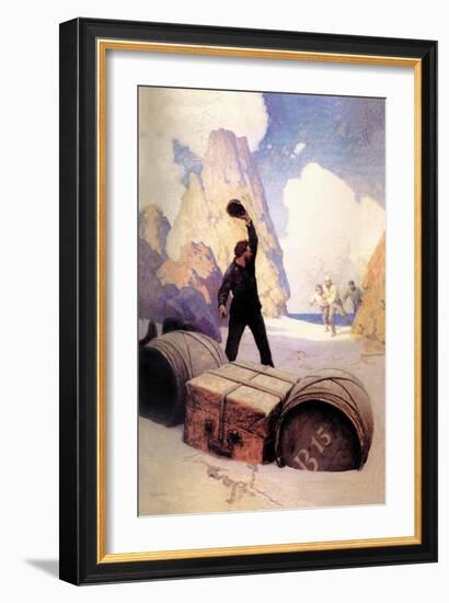 Discovery of the Chest-Newell Convers Wyeth-Framed Art Print