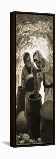 Discovery of the Dead Sea Scrolls-Frank Marsden Lea-Framed Premier Image Canvas