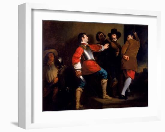 Discovery of the Gunpowder Plot and Taking of Guy Fawkes, C.1823-Henry Perronet Briggs-Framed Giclee Print