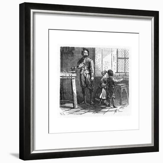 Discovery of the Principle of the Telescope, 17th Century-null-Framed Giclee Print