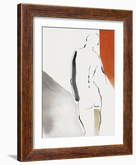 Discreet Delineation - Stance-Aurora Bell-Framed Giclee Print