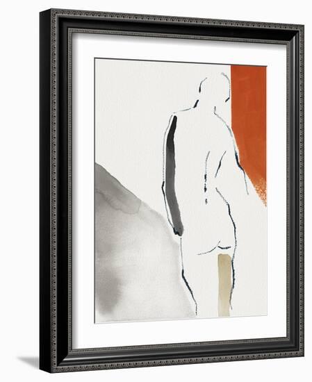 Discreet Delineation - Stance-Aurora Bell-Framed Giclee Print