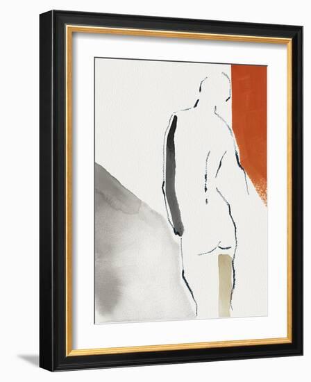 Discreet Delineation - Stance-Aurora Bell-Framed Giclee Print