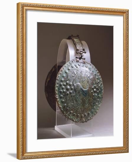 Discs from Bronze Armour, from Alfedena, Abruzzo, Italy, Piceno Civilization, 9th-3rd Century BC-null-Framed Giclee Print