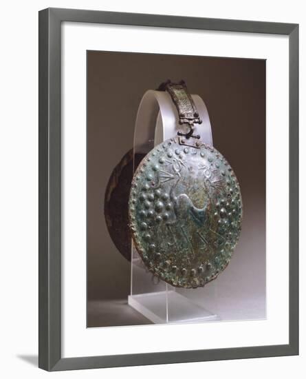 Discs from Bronze Armour, from Alfedena, Abruzzo, Italy, Piceno Civilization, 9th-3rd Century BC-null-Framed Giclee Print