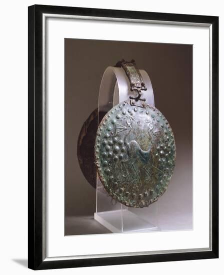 Discs from Bronze Armour, from Alfedena, Abruzzo, Italy, Piceno Civilization, 9th-3rd Century BC-null-Framed Giclee Print