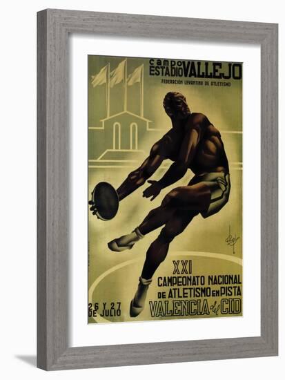 Discus Promotion - Campo Estadio Vallejo-Lantern Press-Framed Art Print