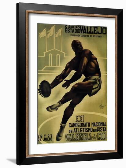 Discus Promotion - Campo Estadio Vallejo-Lantern Press-Framed Art Print