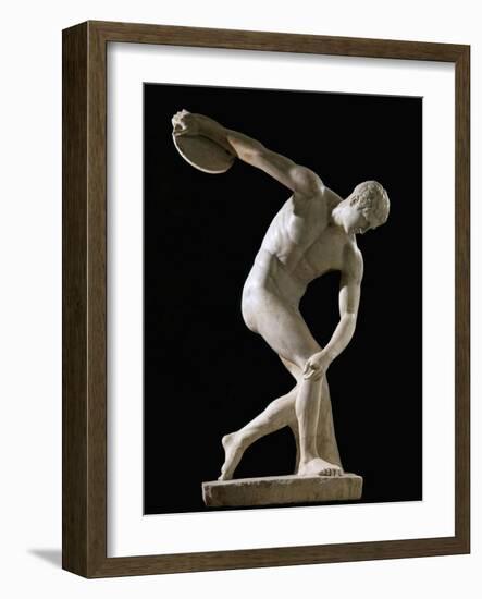 Discus-Thrower (Discobolos)-null-Framed Art Print