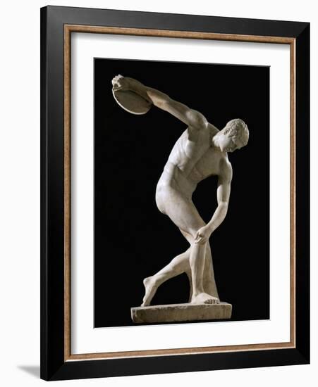 Discus-Thrower (Discobolos)-null-Framed Art Print