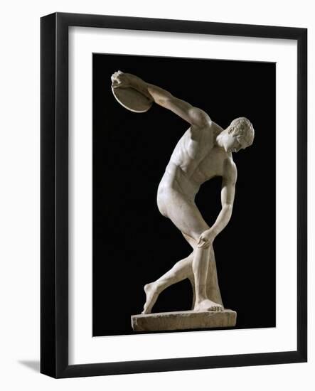 Discus-Thrower (Discobolos)-null-Framed Art Print