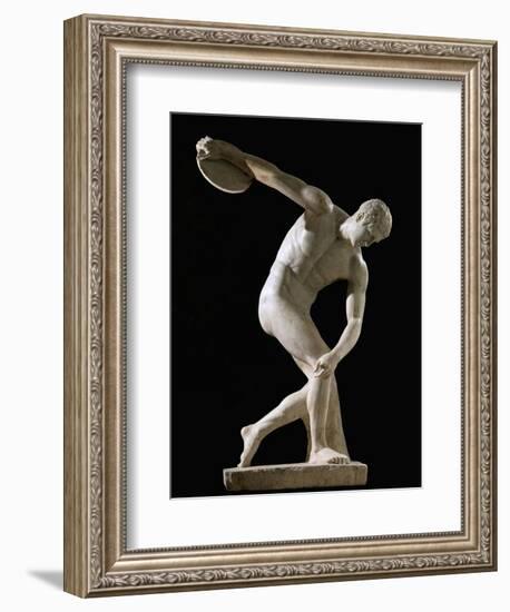 Discus-Thrower (Discobolos)-null-Framed Art Print