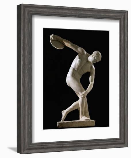 Discus-Thrower (Discobolos)--Framed Art Print