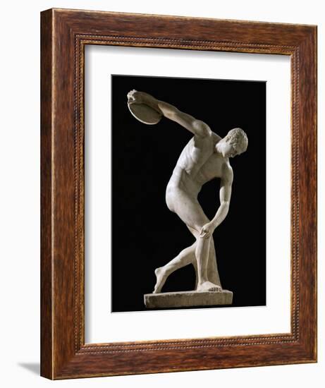 Discus-Thrower (Discobolos)-null-Framed Art Print